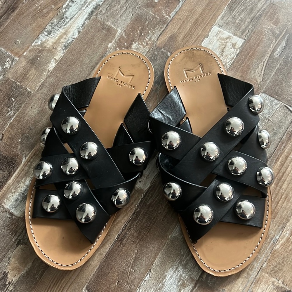 Marc Fisher studded flat Sandals